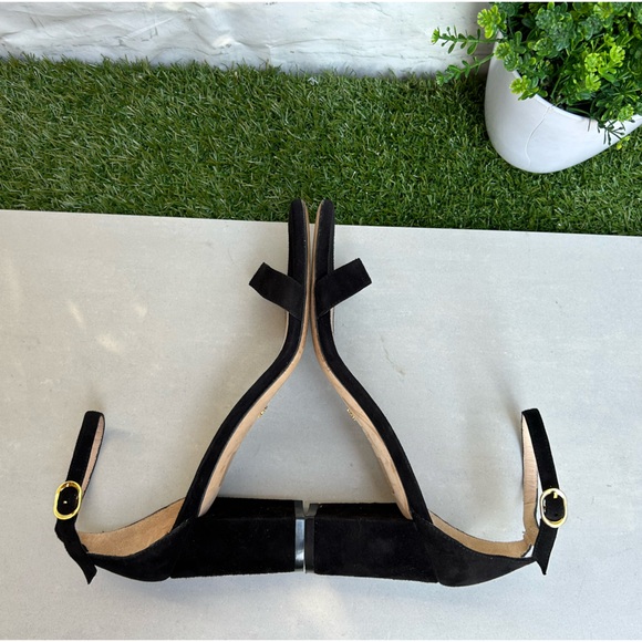 Stuart Weitzman Nearlynude Ankle strap suede leather sandals size 8 B Women - Picture 15 of 16